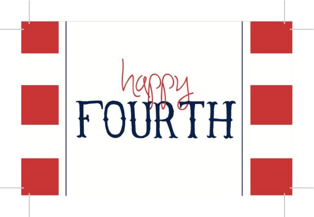 {Happy Fourth} 4th of July Tag - Free Printable