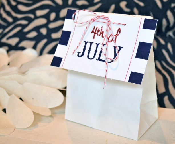4th of July Free Preppy Printable Tag from One Charming Life