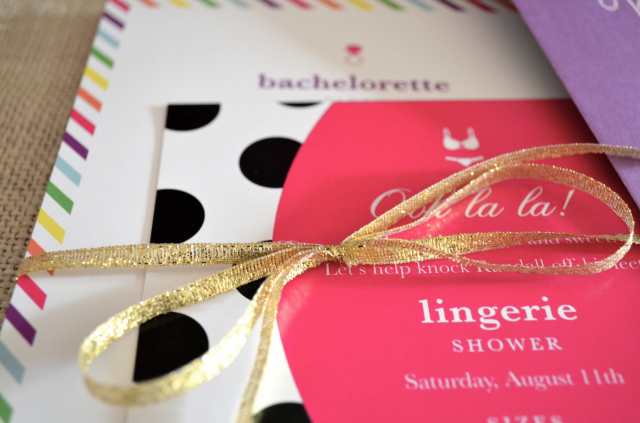 Bachelorette Party Invite Inspired by Kate Spade via One Charming Life
