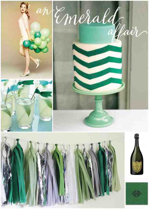 emerald party inspiration from one charming life